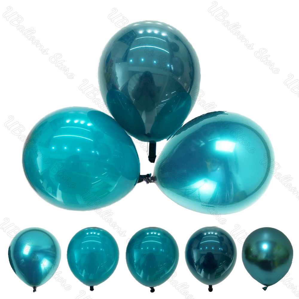 Balloon Pump Hand - 5/10/12/18inch Dark Teal Balloons Teal Blue