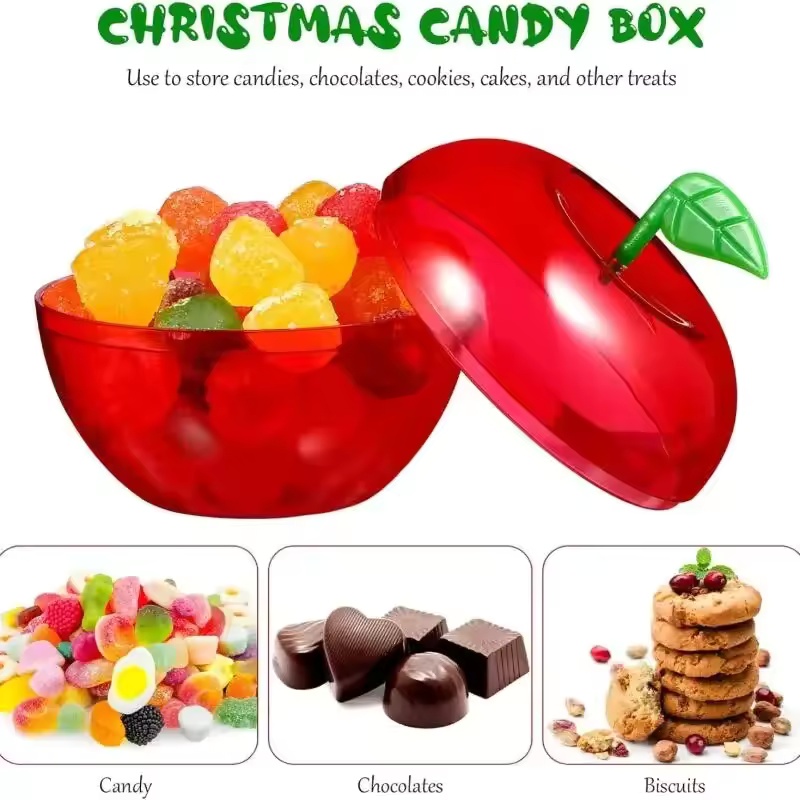 5/10pcs Apple Containers Snow  - Event Party Box 评论和价格
