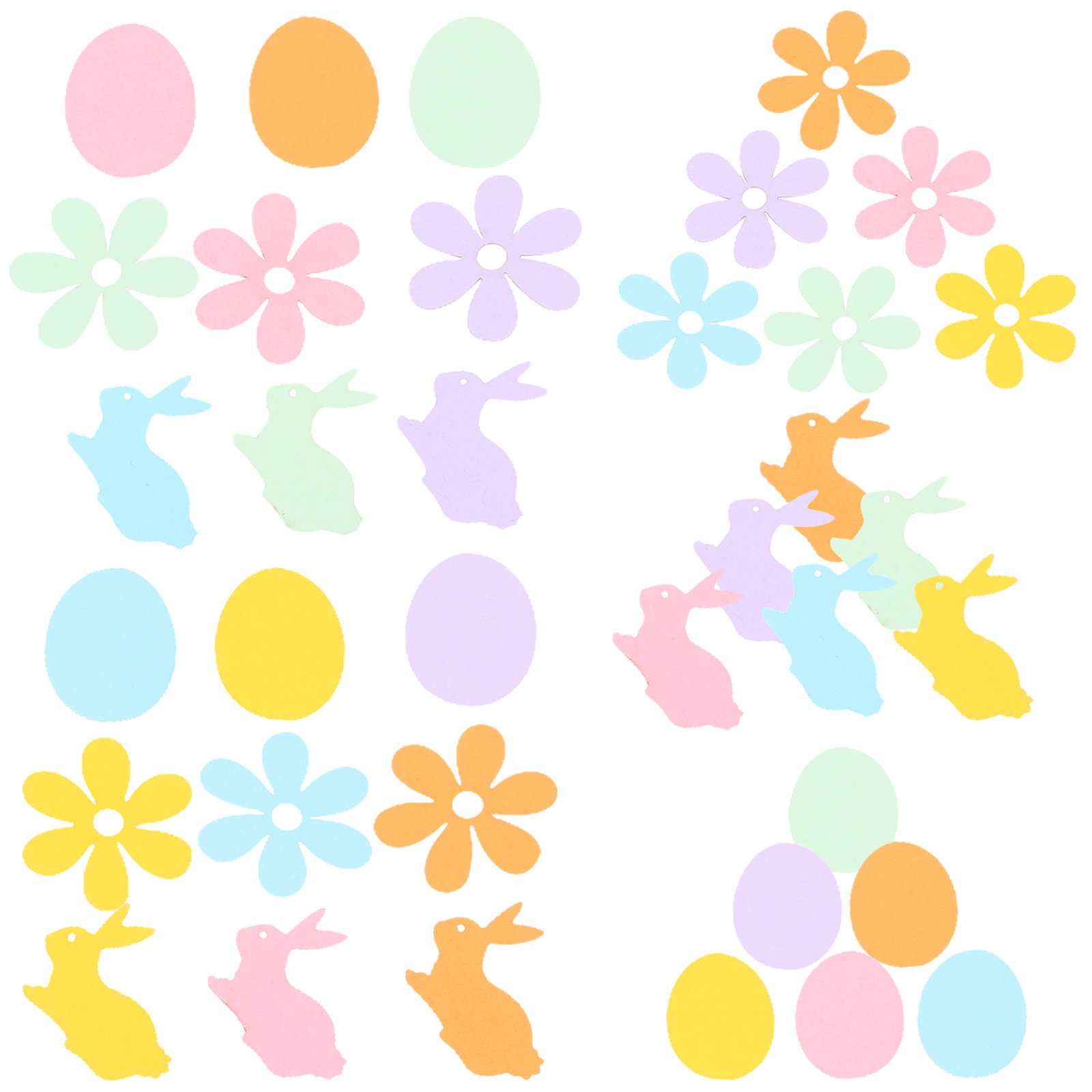 100Pcs Bunny Easter Confetti D - Papercraft Supply Invitation 评论和价格