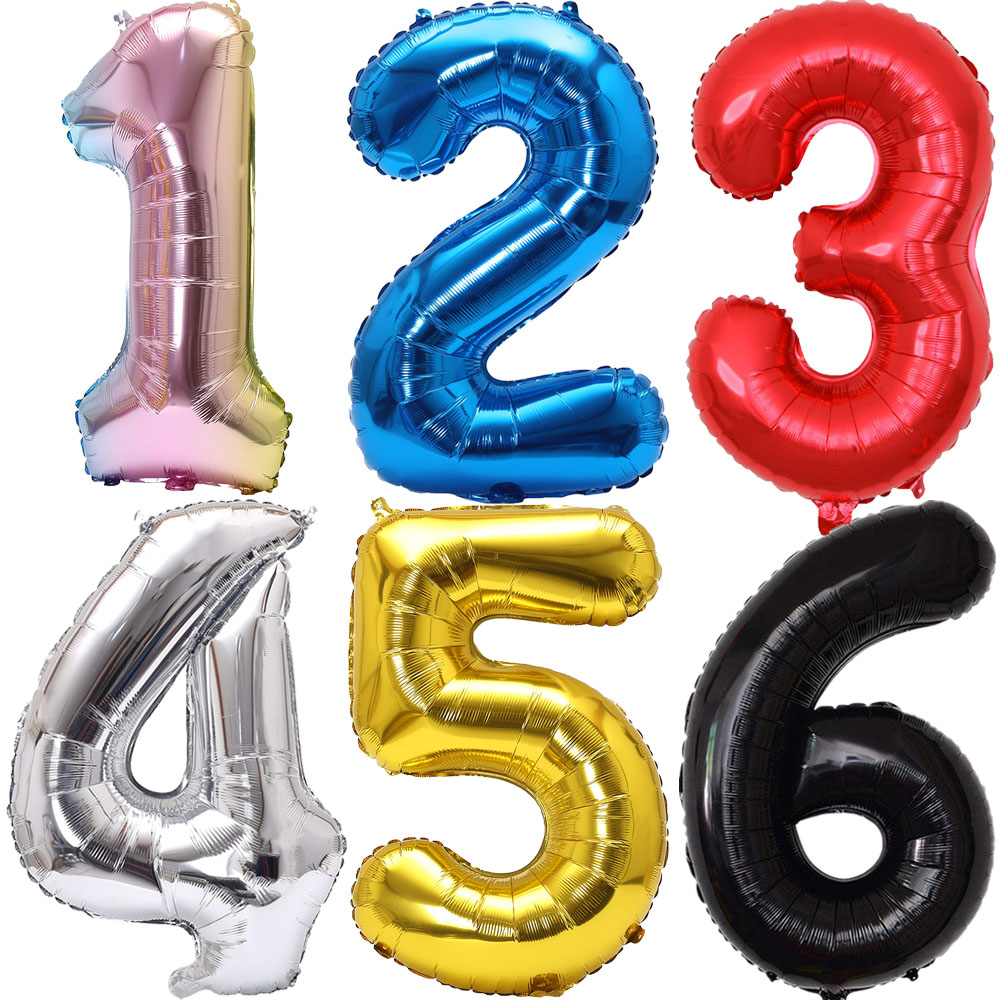 32inch Rainbow Gradient Number - Balloon Pump Hand 评论和价格
