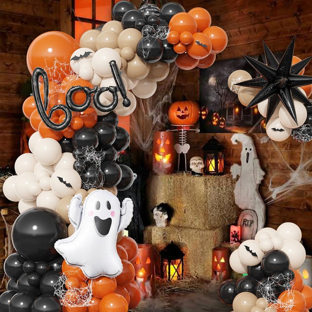 Halloween Little BOO Balloon G - Balloon Arch Kit 评论和价格
