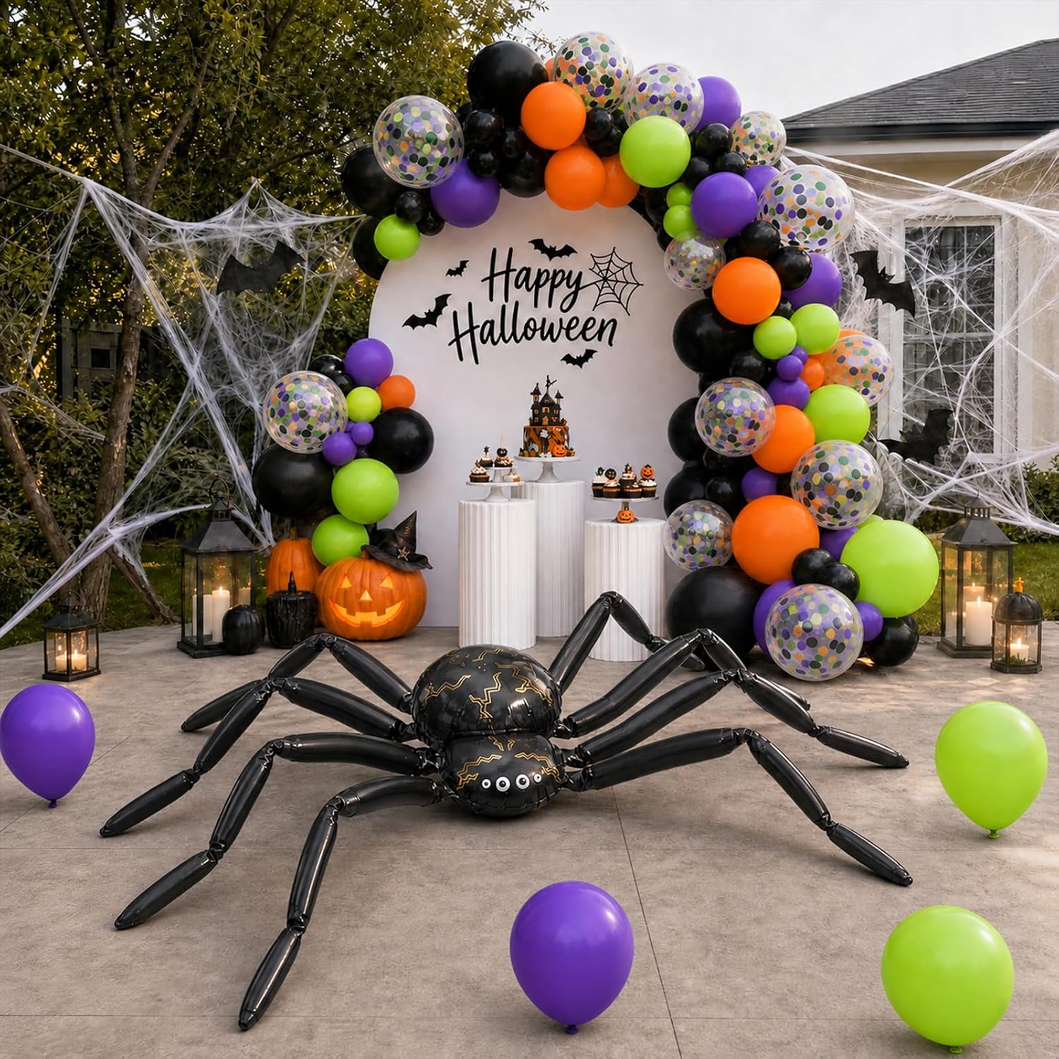 Halloween Balloon Arch Kit wit - Balloon Arch Kit 评论和价格