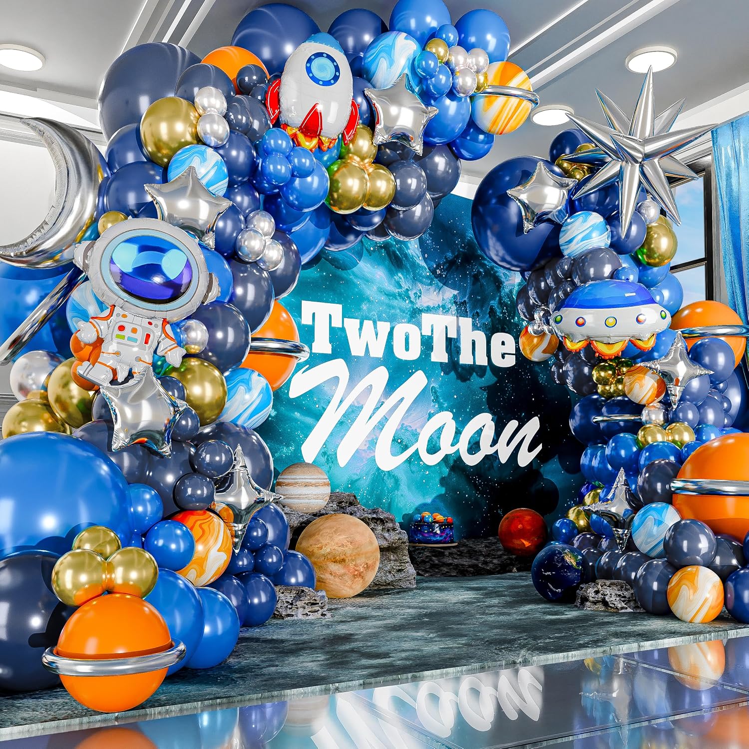 The Outer Space To The Moon Bl - Balloon Arch Kit 评论和价格
