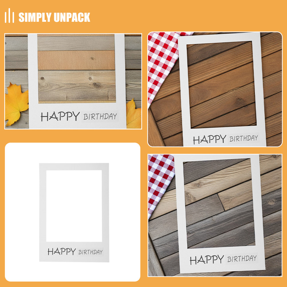 3Pcs Happy Birthday Photo Fram - Photo Booth Frame 评论和价格
