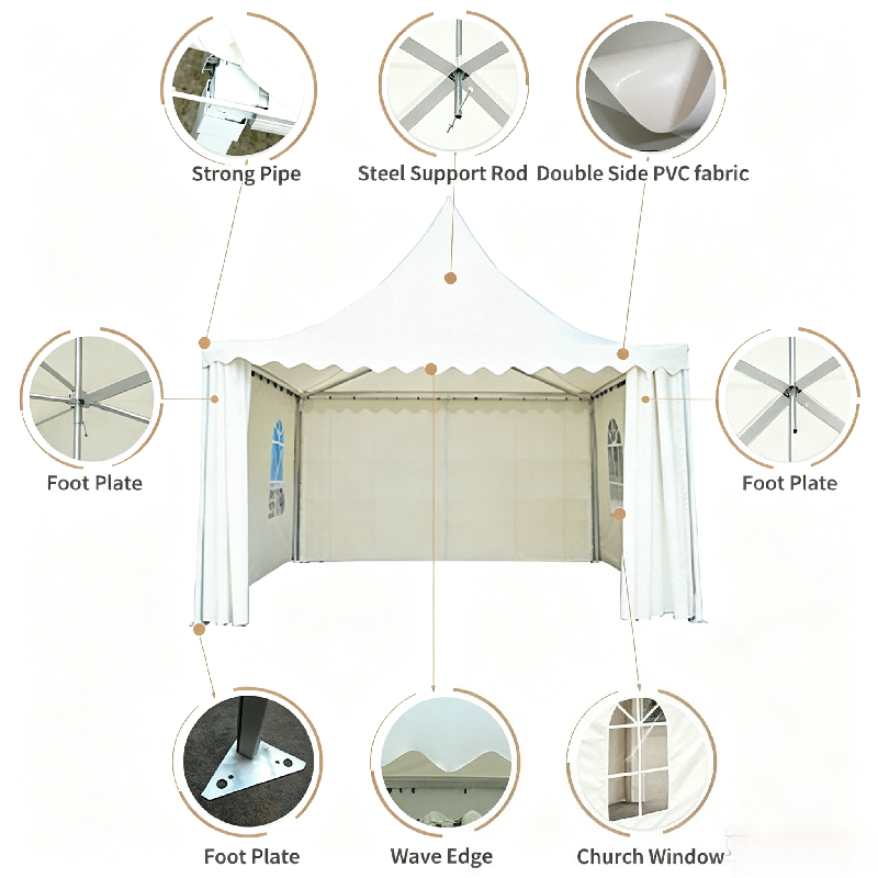 Customizable White Pagoda Tent - Event & Party Supply Photos 评论和价格